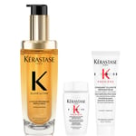 Kérastase Elixir Ultime L'Huile Originale Hair Oil 75ml for all hair types with FREE Mini Deluxe Première Shampoo 30ml and Conditioner 30ml Duo