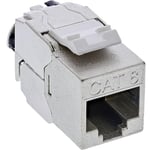 InLine® Keystone RJ45 Femelle Slim Snap-in Cat.8.1 Serre-câble intégré