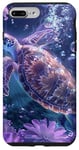 Coque pour iPhone 7 Plus/8 Plus Tortue de mer Tortue de mer Vie marine Animal aquatique