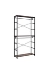 2 Tier Clothing Rack with Storage Shelves