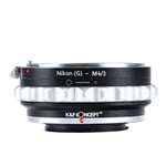 K&F Concept Adapter for MFT til Nikon F Bruk objektiv på kamera