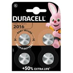 Duracell 2016 Battery CR2016 BR2016 DL2016 3v Lithium Coin Cell Button Batteries