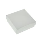 Beautiful White Rigid Card Gift Box 80 x 80 x 30mm XWGB02