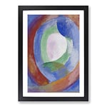 Big Box Art Robert Delaunay Forms Framed Wall Art Picture Print Ready to Hang, Black A2 (62 x 45 cm)