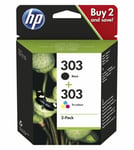 Genuine HP 303 For Envy Photo 6220 6230 6234 Ink Cartridges Black & Colour