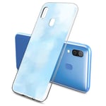 Suhctup Compatible for Samsung Galaxy A60/M40 Case with Ultra Thin Slim Fit Crystal Clear Soft TPU Bumper Cute Pattern Back Transparent Flexible Silicone Shock-Absorbing Phone Case Cover