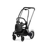 Cybex e-Priam understell, mattblack sort 4 hjul