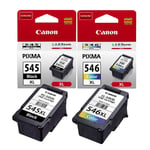 Original Canon PG545XL Black & CL546XL Colour Ink Cartridge For PIXMA TS3452
