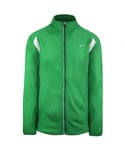 Nike Logo Long Sleeve Zip Up Green Mens Lightweight Jacket 320829 378 - Size X-Small