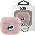Karl Lagerfeld Monogram Choupette-hodeveske til AirPods Pro 2 - Rosa