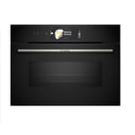 Bosch Series 8 Built-In Combination Microwave Oven - Black CMG778NB1