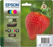 Epson 29 Strawberry Genuine Multipack, 4-colours Ink Cartridges, Claria Home In