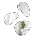Umbra Hubba Pebble Wall Mirror Decorative Thin Frame CHOOSE Large or Set of 3