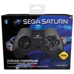 Retrobit - Sega Saturn Manette 8 boutons sans fil Bluetooth Noire - Neuf