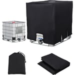 IBC-behållare, skydd, anti-UV, skyddande fodral för vattentank 1000 l, skyddande lock Svart