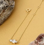 Celine Estelle Tunt Guldarmband med 18K förgyllning och CZ 16+4 cm