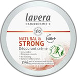 lavera Natural & Strong Deo Creme - ginseng bio & minéraux naturels - 48 heures de protection déodorante fiable - sans sels d'aluminium & alcool - contre les odeurs de transpiration - vegan - bio (1 x 50 ml)