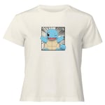Pokémon Pokédex Squirtle #0007 Women's Cropped T-Shirt - Cream - L