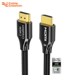 CableCreation Câble HDMI 8K 60Hz 4K 120Hz 48Gbps Home Audio Theater HDR eARC pour TV Box Xiaomi PS5 PS4 Xbox Sony LG Samsung TCL, NOIR - 2m