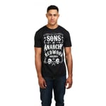 Sons Of Anarchy Mens - Redwood - T-shirt - Black