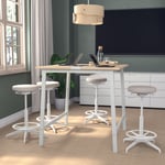 IKEA IKEA MITTZON konferensbord, björkfaner/vit, 140x108x105 cm, cm 140x108x105 cm