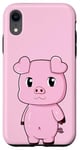Coque pour iPhone XR Petit cochon mignon avec cœurs