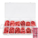 600pc Assorted Red Fibre Sealing Seals Washer Set Plumbers 40650