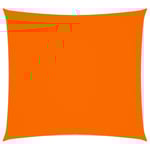 Solsegel oxfordtyg fyrkantigt 3x3 m orange