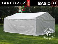 Förvaringstält Förrådstält Lagertält Basic 2-i-1, 5x6m PE, Vit