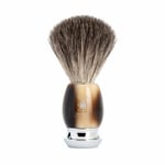 VIVO Shaving Brush Resin Horn Brown Pure Badger