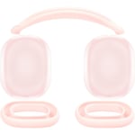 Skyddande set för AirPods Max, fodral + TPU-skal + silikonöverdrag, svettsäkert tillbehör, lätt att tvätta, anti-repor