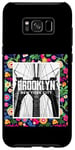 Galaxy S8+ Enjoy Cool Floral Brooklyn Bridge New York City USA Skyline Case