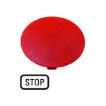 Tiquette bouton ' coup de poing ' rouge stop Eaton M22-XDP-R-GB0