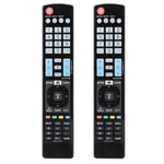 2 st Universal TV-fjärrkontroll för LG Smart 3D LED TV Fjärrkontroll Ersättning
