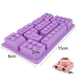 LLLKKK Robot Ice Cube Tray lego Silicone Mold Candy Chocolate Cak Moulds For Kids Party's and Baking Minifigure Building Block Themes (Color : Style1)