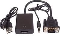 PremiumCord VGA + Convertisseur audio pour HDMI Full HD 1080p
