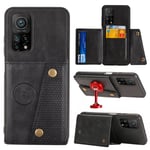 TG Xiaomi Mi 10T Pro - Snyggt Skal med Korthållare Svart