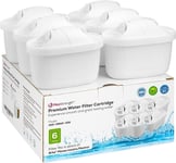Water Filter Cartridges 6pc Set Fits Brita Maxtra® & XL Jugs by Max Strength... 