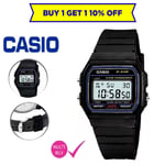 Original Casio Class Digital Watch with Resin Strap in Black -Water Splush F91