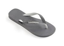 Havaianas Boy's Unisex Kids Top Mix (Mini Me) Flip-Flop, Steel Grey/Steel Grey, 12/13 UK Child