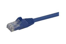 StarTech.com 1.5m CAT6 Ethernet Cable, 10 Gigabit Snagless RJ45 650MHz 100W PoE Patch Cord, CAT 6 10GbE UTP Network Cable w/Strain Relief, Blue, Fluke Tested/Wiring is UL Certified/TIA - Category 6 - 24AWG (N6PATC150CMBL) - patchkabel - 1.5 m - blå