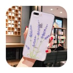 Simple Lavender Purple Flowers Coque Shell Phone Case for iPhone 8 7 6 6S Plus X XS MAX 5 5S SE XR 11 pro max-A13-For iPhone 11 Promax