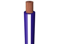 Monteringsledning, Halogenfri 1X1,0 Mm² H05z-K Mørkeblå/Hvid 300/500V Spole, Ledningsdiameter, 2,8 Mm - (200 Meter)