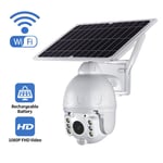 Caméra solaire 4G/Wifi basse consommation 1080P HD Audio bidirectionnel alarme vocale panneau solaire surveillance extérieure caméra étanche, batterie 4G