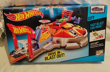 Hot Wheels Drive In Blast Out Car Park Track Hot Wheels Car Included