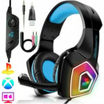 3.5mm Gaming Stereo Headset MIC LED Headphone For Xbox one/PS4/PC Switch Gift