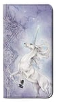 White Horse Unicorn PU Leather Flip Case Cover For Google Pixel 3a XL