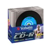 CD-R media Verbatim 80 min 52X Vinyl, 10-pack, slim case