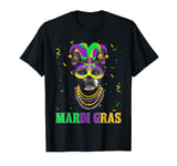 Cute Boston Terrier Dog Lover Mardi Gras Carnival Festival T-Shirt