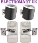 1 PAIR B-TECH SONOS PLAY 1 SPEAKER LOUDSPEAKER WALL BRACKETS TILT SWIVEL WHITE